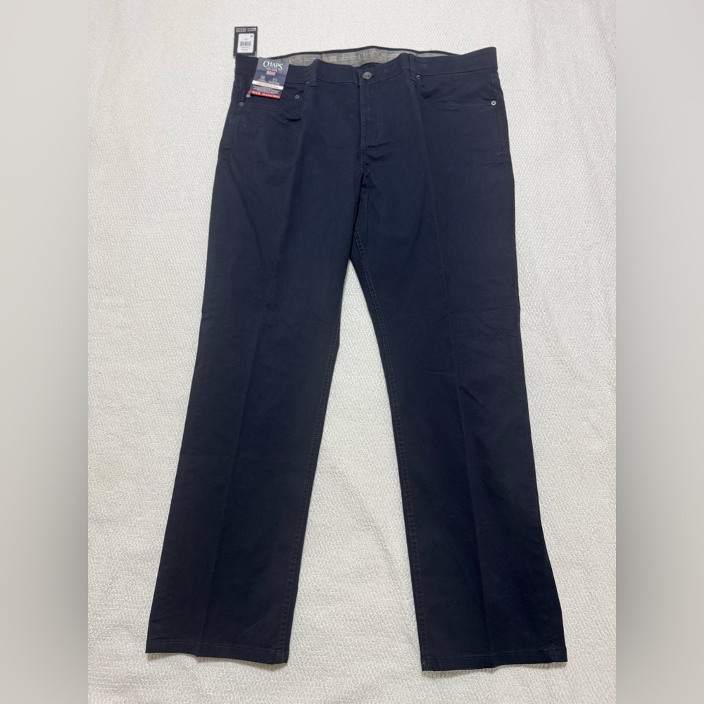 Chaps Men’s 42x32 Flx 5 Pockets Slim Straight Fit Jeans